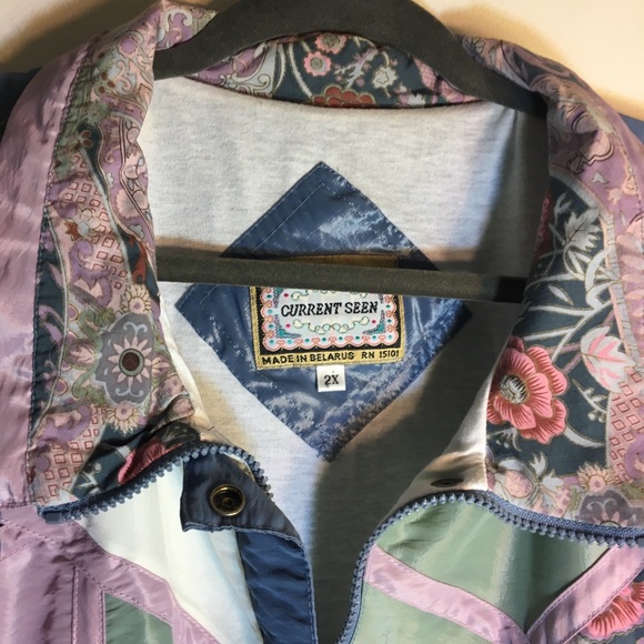 Vintage Current Seen Nylon Filled Bomber Jacket - Picture 2 of 4